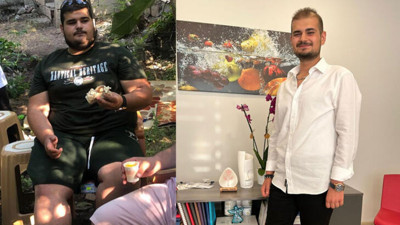 Ne ilaç ne mide ameliyatı. Sekiz ayda 75 kilo verdi
