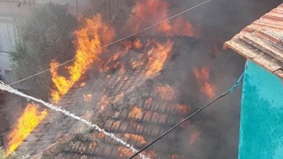 Yatalak çift yangın kurbanı