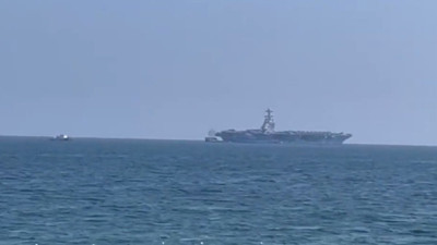 Antalya'ya demirleyen ABD gemisine ilginç anons. "Dükkanın önünü kapatıyorsun abicim"