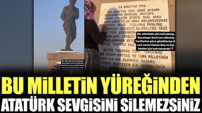 Bu milletin yüreğinden Atatürk sevgisini silemezsiniz