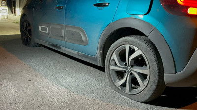 'Dur' ihtarına uymayan sürücünün polisten kaçtığı anlar kamerada