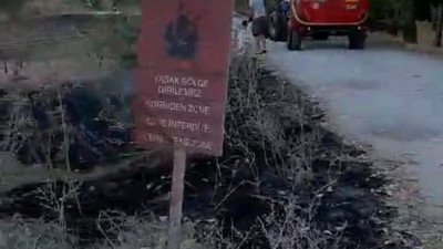 Edirne’de arazi yangını