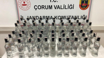 Çorum'da kaçak alkol operasyonu