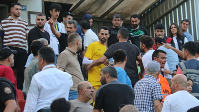 Alpay tribüne çıkarak taraftarla kavga etti