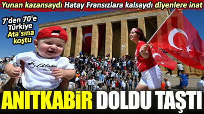 Büyük Zafer'in 101. yılı coşkuyla kutlandı. Yunan kazansaydı Hatay Fransızlara kalsaydı diyenlere inat