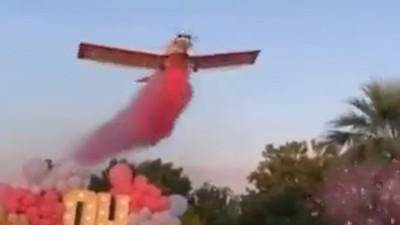 Cinsiyet öğrenme partisinde uçak düştü. Pilot hayatını kaybetti. Parti devam etti
