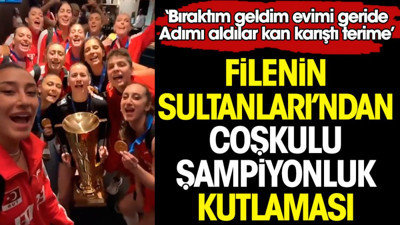 Filenin Sultanları'ndan şampiyonluk sonrası coşkulu kutlama