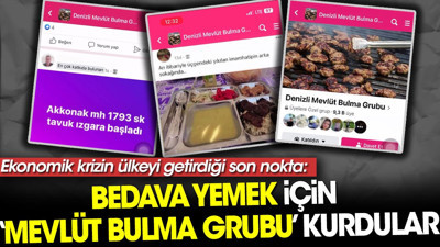 Bedava yemek için 'Mevlüt Bulma Grubu' kurdular