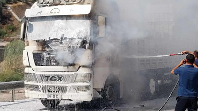 Osmaniye’de tırda çıkan yangın söndürüldü