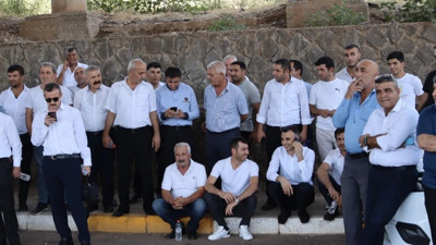 Diyarbakır Otogarı'nda şoförler ve muavinler eylem yaptı