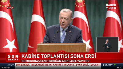 Erdoğan aylardır yaptığı gibi vatandaştan yine sabır istedi