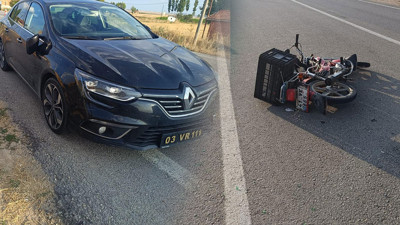 Belediye başkanı makam aracıyla motosikletliye çarptı