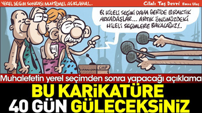 Kırk gün güldürecek karikatür geldi