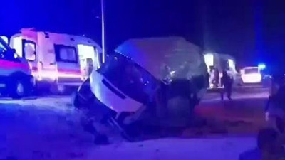 Tarım işçilerini taşıyan minibüs kaza yaptı (07 Eylül 2023)