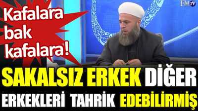 Kafalara bak kafalara! Sakalsız erkek diğer erkekleri tahrik edebilirmiş