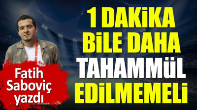 Milli Takım'da 1 dakika bile kalmaması gereken ismi Fatih Saboviç açıkladı