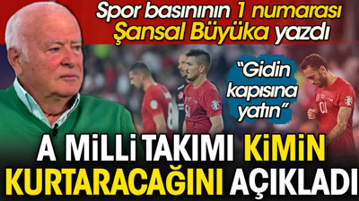 Şansal Büyüka Milli Takımı kurtaracak ismi açıkladı: Gidin kapısında yatın