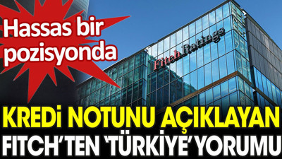 Kredi notunu açıklayan Fitch’ten 'Türkiye' yorumu: Hassas bir pozisyonda