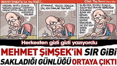 Mehmet Şimşek'in sır gibi sakladığı günlüğü ortaya çıktı. Herkesten gizli gizli yazıyordu