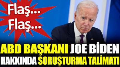 Flaş.. .Flaş... ABD Başkanı Biden hakkında soruşturma talimatı