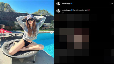 Mine Tugay'ın yaz bitiyor kombini dikkat çekti