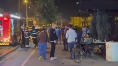 Kafede açık unutulan fritöz yangına sebep oldu