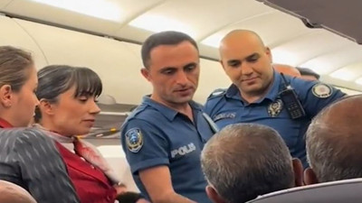 Kemer takmayan yolcu THY uçağından böyle indirildi