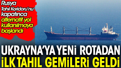Ukrayna’ya yeni rotadan ilk tahıl gemileri geldi