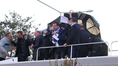 İmamoğlu’na taş değil çiçek atmışlar. Erzurum mitingindeki taşlı saldırıyı yapanlardan pes dedirten savunma