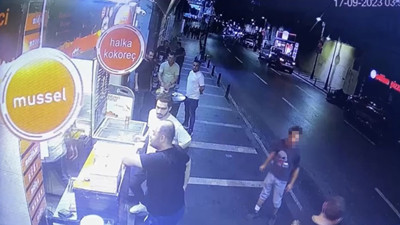 Restorandan kovulunca müşterilerin üzerine tiner attı. Dehşet dolu dakikalar anbean kamerada