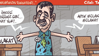 Yalanın karikatürü çizildi. Emre Ulaş mizahın babasını çizdi