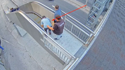 Metrobüsün yürüyen merdivenlerine suikast yapan halk düşmanlarının yeni görüntüleri ortaya çıktı. Utanmadan bir de kutlama yaptılar