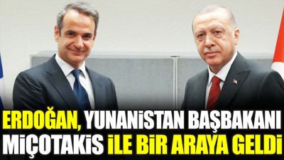 Erdoğan Yunanistan Başbakanı Miçotakis ile bir araya geldi