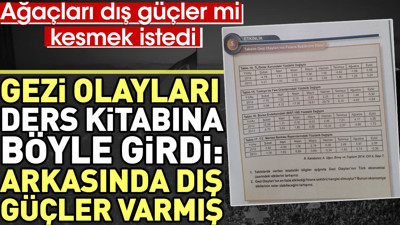 Gezi olayları ders kitabına böyle girdi: Arkasında dış güçler varmış