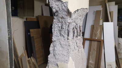 Kolonu patlayan 5 katlı bina mühürlendi