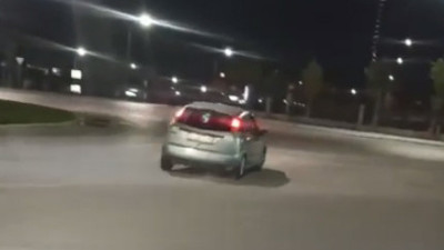 Hastane kampüsünde drift yapan sürücüye 37 bin lira ceza