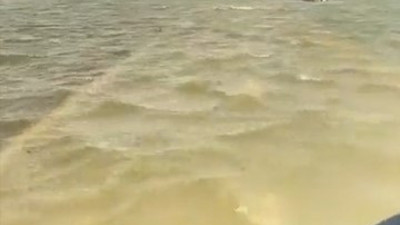 Çöldeki gölün içinden görüntüler geldi. Selden sonra çölde göl oluşmuştu