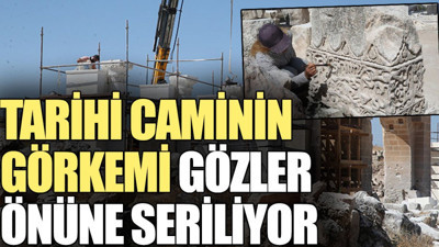 Tarihi caminin görkemi gözler önüne çıkıyor