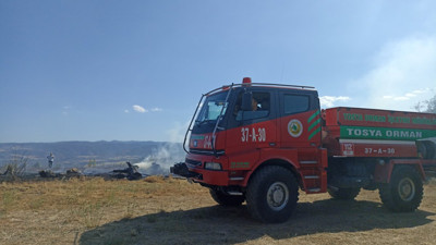 100 dönüm tarım arazisi yandı