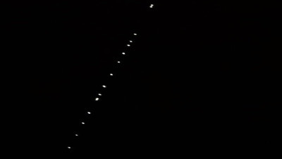 Starlink uyduları Çankırı semalarında görüldü