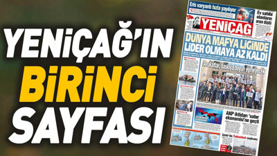 Yeniçağ Gazetesi'nin 1. sayfası (28 Eylül 2023)