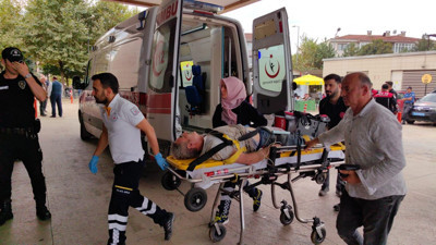 Kaynak yaparken akıma kapıldı hastanelik oldu