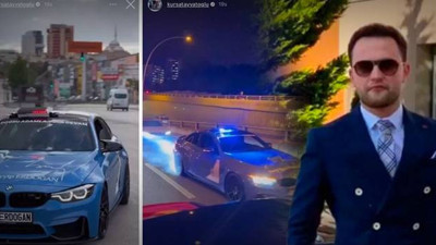 AKP'li Kürşat Ayvatoğlu’nun çakarlı aracı gündem oldu. ‘Pudra şekeri’ skandalıyla tanınmıştı