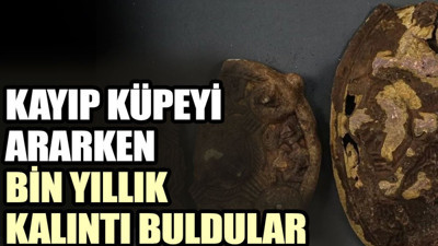 Kayıp küpeyi ararken bin yıllık kalıntı buldular