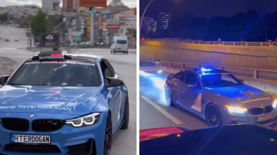 Pudra şekerci Ayvatoğlu çakarlı lüks arabayla ortaya çıktı