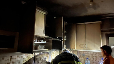 Ocakta unutulan yağ mutfağı yaktı (29 Eylül 2023)