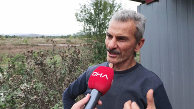 Şile'deki dere taşkınında mahsur kalan hayvanların kurtarılması kamerada