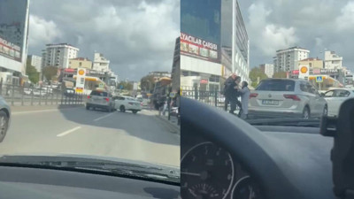 Pendik’te Trafikte Kavga