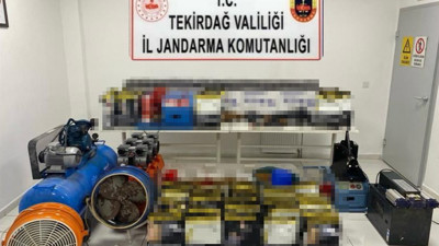 Tekirdağ'da dev kaçak sigara operasyonu