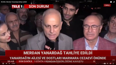 Merdan Yanardağ tahliye edildi. İlk mesajını cezaevi önünde verdi